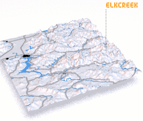 3d view of Elk Creek