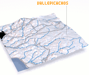 3d view of Valle Picachos