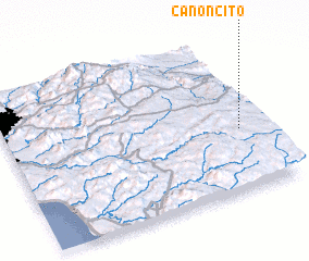 3d view of Cañoncito