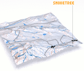 3d view of Smoke Tree
