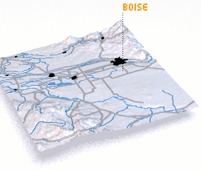 3d view of Boise