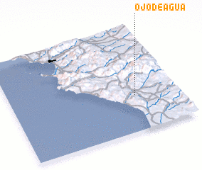 3d view of Ojo de Agua