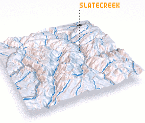 3d view of Slate Creek