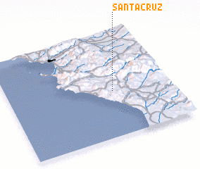3d view of Santa Cruz