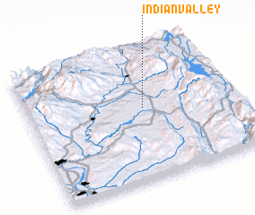 3d view of Indian Valley