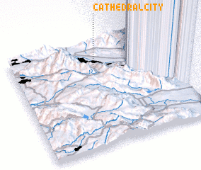 3d view of Cathedral City