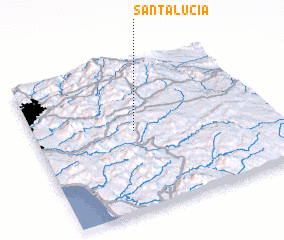 3d view of Santa Lucía