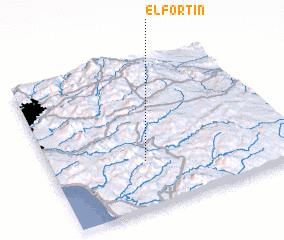 3d view of El Fortín