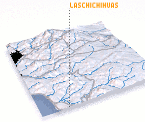 3d view of Las Chichihuas