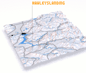 3d view of Hawleys Landing