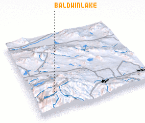 3d view of Baldwin Lake