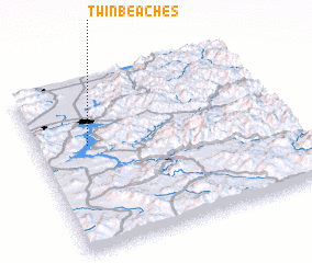3d view of Twin Beaches