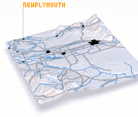 3d view of New Plymouth