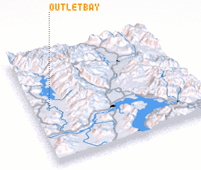 3d view of Outlet Bay