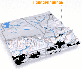 3d view of Lake Arrowhead