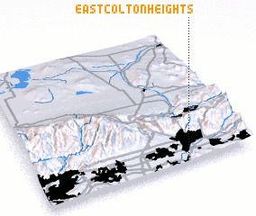 3d view of East Colton Heights