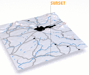 3d view of Sunset