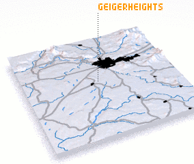 3d view of Geiger Heights