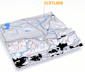 3d view of Scotland