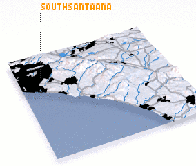 3d view of South Santa Ana