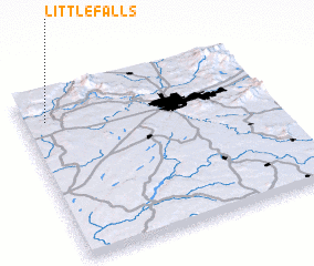 3d view of Little Falls