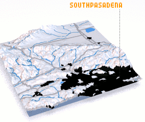 3d view of South Pasadena