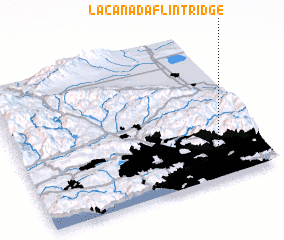 3d view of La Canada Flintridge