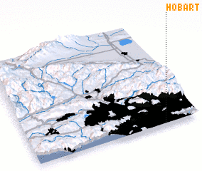 3d view of Hobart