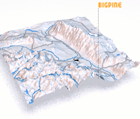 3d view of Big Pine