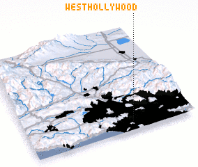 3d view of West Hollywood