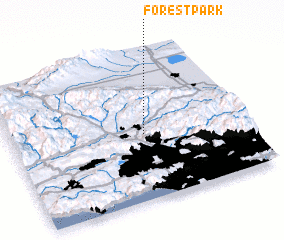 3d view of Forest Park