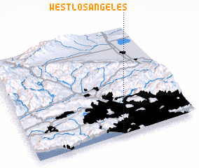 3d view of West Los Angeles