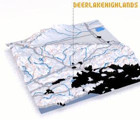 3d view of Deer Lake Highlands