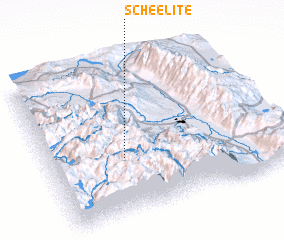 3d view of Scheelite