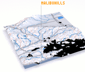 3d view of Malibu Hills