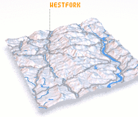 3d view of West Fork