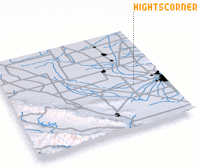 3d view of Hights Corner