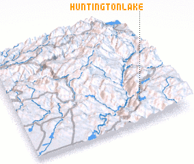 3d view of Huntington Lake