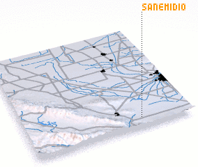 3d view of San Emidio