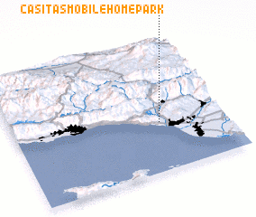3d view of Casitas Mobile Home Park