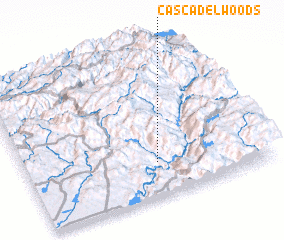 3d view of Cascadel Woods