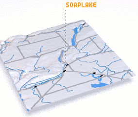 3d view of Soap Lake