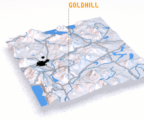 3d view of Gold Hill