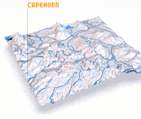 3d view of Cape Horn