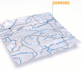 3d view of Sixprong