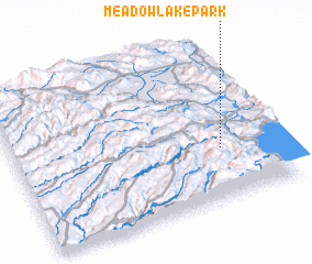 3d view of Meadow Lake Park