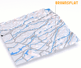 3d view of Browns Flat