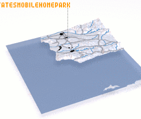 3d view of Sunny Hills Estates Mobile Home Park