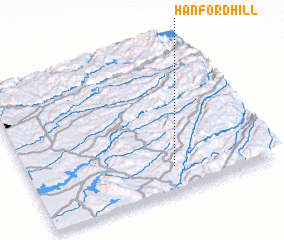 3d view of Hanford Hill