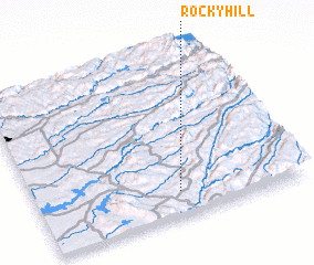 3d view of Rocky Hill